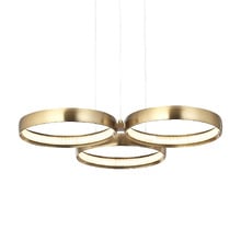 Clara Steel LED 3 Light Pendant